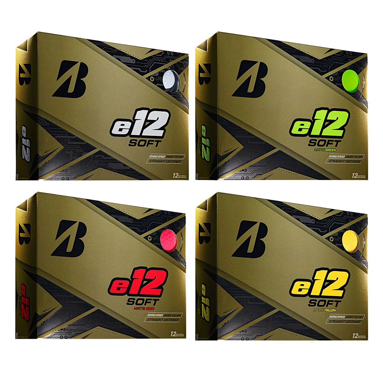 BRIDGESTONE E12 SOFT GOLF BALLS