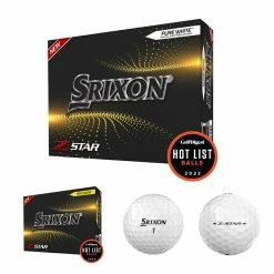 SRIXON Z-STAR GOLF BALLS 2022 PURE WHITE / TOUR YELLOW