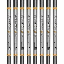 Aerotech SteelFiber Fc90 Tapered Iron Shaft (0.355" Tip) - 8pcs Bundle Set (#3-PW)